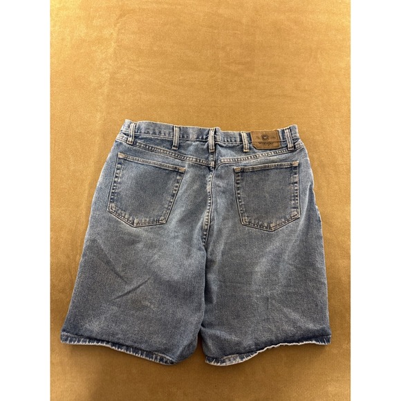 Wrangler Men's Classic Blue Denim Shorts Size 38 Straight Leg Casual #586 - Picture 4 of 7